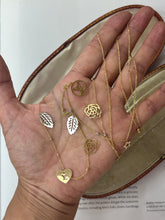 Load image into Gallery viewer, Estate 18K Yellow Gold  9 charms 33.5” Chain Long Necklace