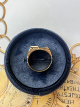 Load image into Gallery viewer, Vintage 14K Yellow Gold Brick Wall Diamond Band