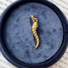 Load image into Gallery viewer, Vintage 18K Yellow Gold Twist Italian Horn Charm