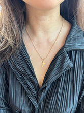 Load image into Gallery viewer, Vintage 14K Yellow Gold Footprint Charm Pendant.