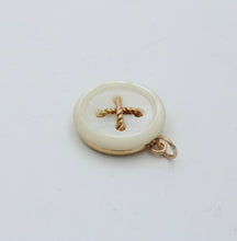 Load image into Gallery viewer, Tiffany & Co. 18K Yellow Gold Mother of Pearl Button Charm Pendant