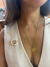 Load image into Gallery viewer, Vintage Mikimoto 18K Yellow Gold Pearl Circle Brooch