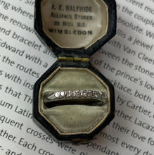 Load image into Gallery viewer, Art Deco Platinum 7 stones Diamonds Band