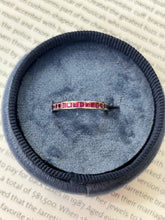Load image into Gallery viewer, Vintage Ruby 14K White Gold Eternity Band Size 6
