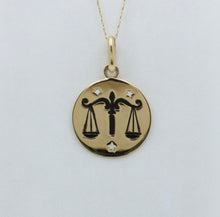 Load image into Gallery viewer, The Vintage Zodiac Libra Enamel Charm Pendant
