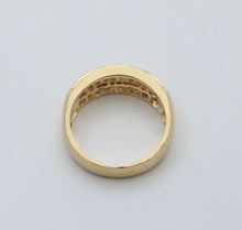 Load image into Gallery viewer, Vintage 14K Yellow Gold Diamond & Ruby Band