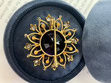 Load image into Gallery viewer, Antique Victorian 14K Yellow Gold Amethyst, Diamond and Pearl Brooch