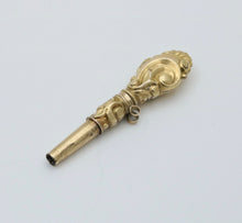 Load image into Gallery viewer, Antique 14K Yellow Gold Pocket Watch Key Charm Pendant.