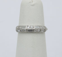Load image into Gallery viewer, Antique Art Deco Platinum Diamond Band