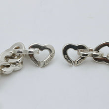 Load image into Gallery viewer, Tiffany & Co 18K Yellow Gold & Silver Open Heart Bracelet