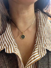 Load image into Gallery viewer, Vintage 14K Yellow Gold Ancient Coin Charm Pendant