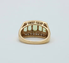 Load image into Gallery viewer, Vintage 14K Yellow Gold Peridot & DIamond Ring, Statement Ring