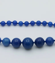 Load image into Gallery viewer, Vintage Beaded Blue Jasper Sphere Necklace