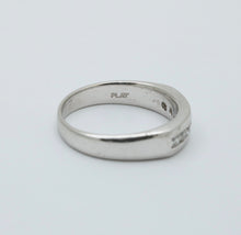 Load image into Gallery viewer, Vintage Platinum Seven Diamonds Band