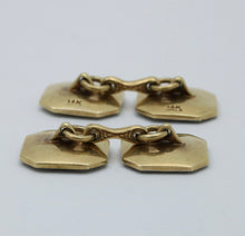 Load image into Gallery viewer, Art Deco 14K Two Tone Gold Mother Of Pearl Cufflinks