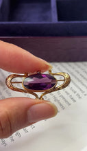 Load and play video in Gallery viewer, Art Nouveau 10K Gold Forget Me Not Brooch. Pin