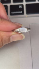 Load and play video in Gallery viewer, Tiffany & Co 18K White Gold Signet Band