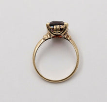 Load image into Gallery viewer, Vintage 10K Yellow Gold Rubellite Tourmaline Ring, Cocktail Ring.