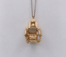 Load image into Gallery viewer, Vintage 9K Yellow Gold Carriage Charm Pendant.