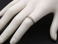 Load image into Gallery viewer, Vintage Diamonds 14K White Gold Wedding Band Stacking Ring