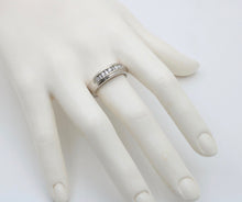 Load image into Gallery viewer, Vintage Round Baguette Cut Diamond 14K White Gold Ring
