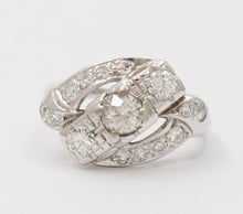 Load image into Gallery viewer, Antique Art Deco Old Mine Cut Diamond 14K White Gold Ring, Engagement Ring.