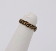 Load image into Gallery viewer, Antique Georgian 14K Yellow Gold Braided Ring Band, Mourning Jewelry