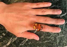 Load image into Gallery viewer, Large Vintage 14K Yellow Gold Citrine Statement Ring