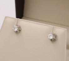 Load image into Gallery viewer, Timeless Diamond 14K White Gold Studs.