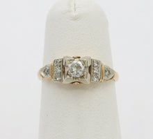 Load image into Gallery viewer, Vintage 14K Yellow Gold Diamond Engagement Ring