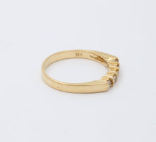 Load image into Gallery viewer, Vintage 18K Yellow Gold Diamond Band, Wedding Band.
