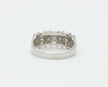 Load image into Gallery viewer, Vintage Ladies Platinum Diamonds Anniversary Wedding Band
