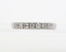 Load image into Gallery viewer, Vintage Platinum Diamond Wedding Band