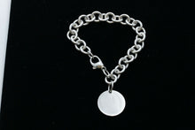 Load image into Gallery viewer, Tiffany and Co Oval Link 925 Sterling Silver Charm Bracelet