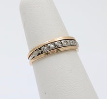 Load image into Gallery viewer, Vintage 18K & 14K Gold Diamond Ring Band, Wedding Band