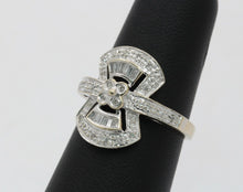 Load image into Gallery viewer, Vintage Ladies Art Deco 14K White Gold Diamonds Reproduction Ring