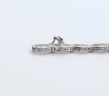 Load image into Gallery viewer, Art Deco Ladies 14K White Gold Diamond Sapphires Bracelet