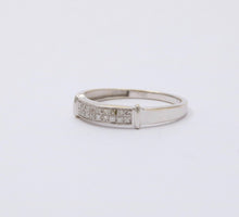Load image into Gallery viewer, Vintage Diamond 14K White Gold Ring Band, Wedding Band