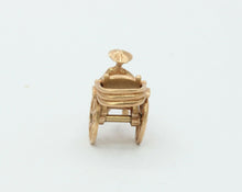 Load image into Gallery viewer, Vintage 14K Yellow Gold Rickshaw Charm