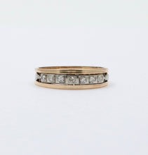 Load image into Gallery viewer, Vintage 18K & 14K Gold Diamond Ring Band, Wedding Band