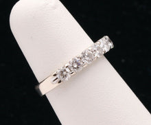 Load image into Gallery viewer, Vintage Ladies Diamonds 14K White Gold Wedding Band Stacking