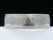 Load image into Gallery viewer, Vintage Handmade Repousse Silver Bangle Bracelet