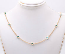 Load image into Gallery viewer, Long Vintage 14k Yellow Gold Chain Necklace, Vintage Curb Link, Guard Lorgnette