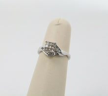 Load image into Gallery viewer, Champagne Colored Diamond Square 14K White Gold Engagement Ring