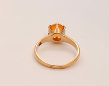 Load image into Gallery viewer, Victorian Mexican Opal Solitaire 14K Yellow Gold Ring