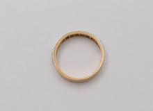 Load image into Gallery viewer, Vintage Emerald Cut Rubies 14K Yellow Gold Wedding Band
