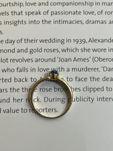 Load image into Gallery viewer, Vintage 14K Yellow Gold Blue Topaz & Diamond Ring, Engagement Ring