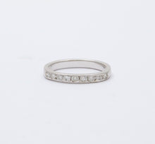 Load image into Gallery viewer, Vintage 14K Gold Half Eternity Ring, Wedding Band.