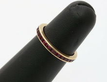 Load image into Gallery viewer, Vintage 14K Yellow Gold Ruby Eternity Band