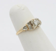Load image into Gallery viewer, Vintage 14K Yellow Gold Diamond Engagement Ring